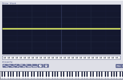 Animated image of a wave being drawn in the wave editor